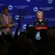 Kevin Johnson and Hillary Clinton in 2015. Photo via Getty
